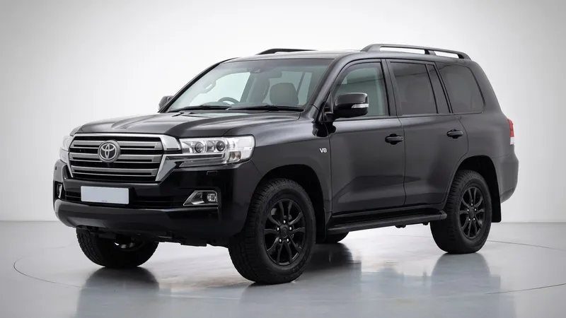 B7 armored Toyota Land Cruiser V8, VIP protected transport in Karachi