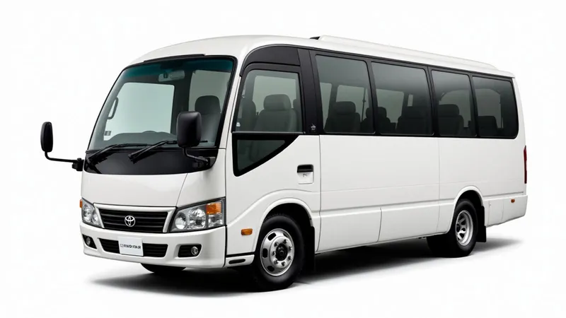 Toyota Coaster 25 seater minibus, staff transport and group tours