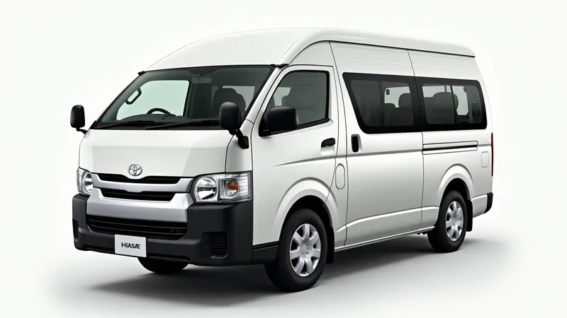 Toyota HiAce H300 13 seater commuter van, airport transfers and group trips